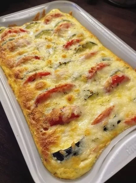 Tomaten zuchini auflauft