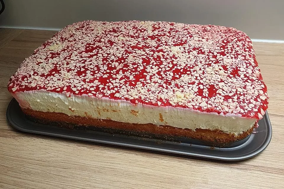Spaghettieis Blechkuchen Rezept