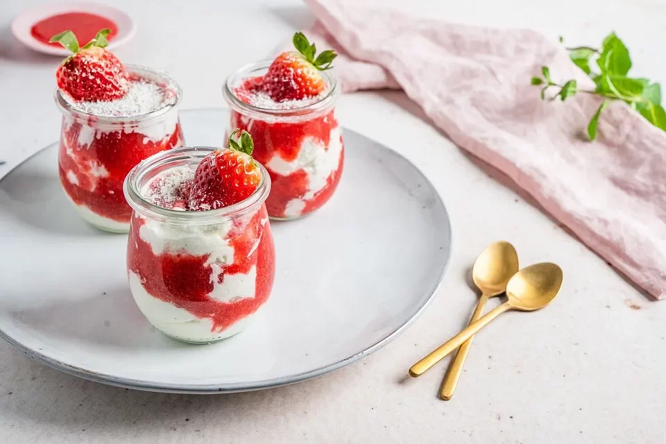 Spaghetti-Eis Dessert