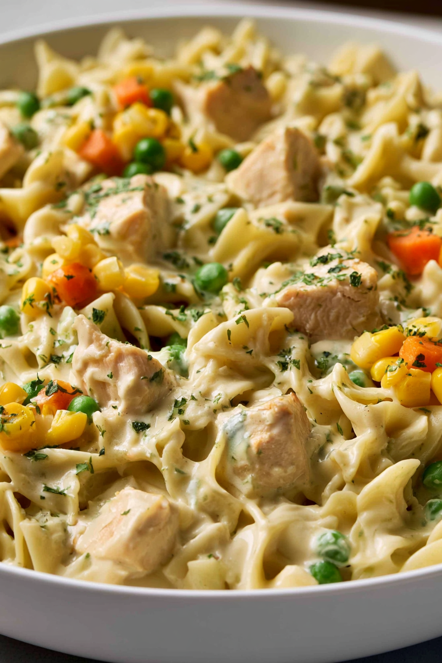Chicken Pot Pie Pasta