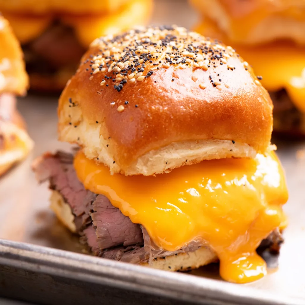 Roast Beef and Cheddar Sliders