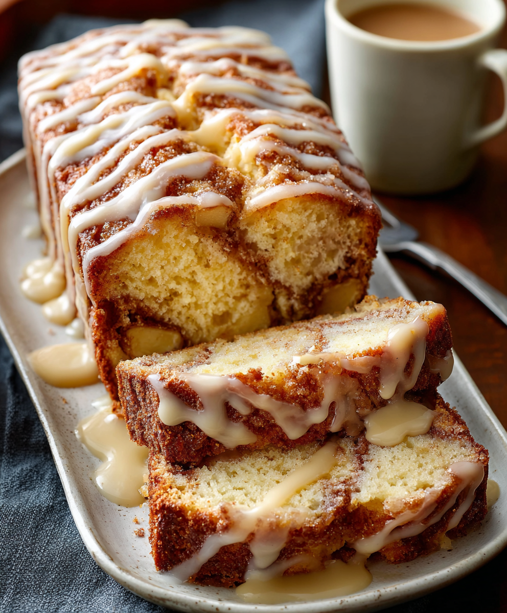 Iced Apple Cinnamon Loaf Cake