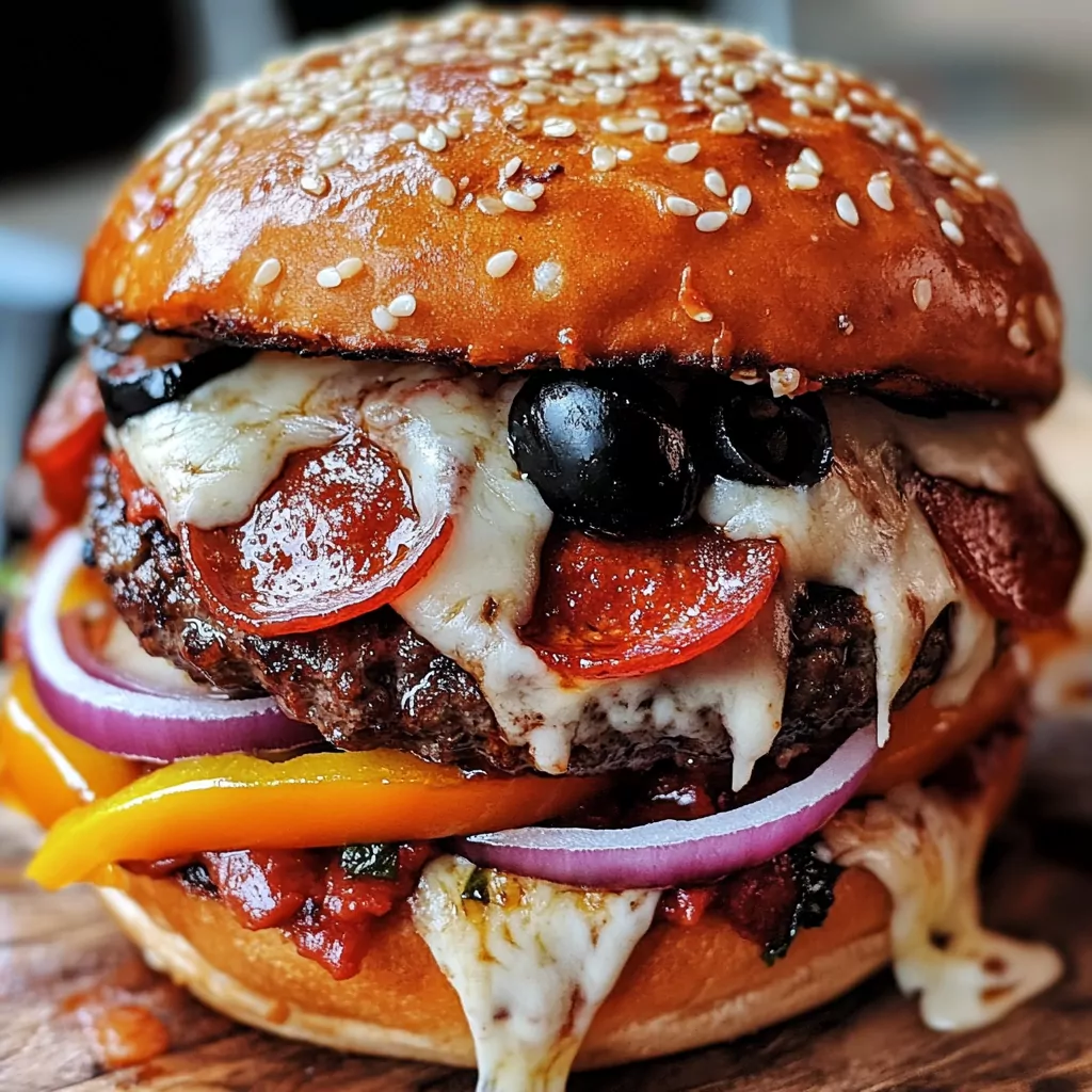 Pepperoni Pizza Burgers