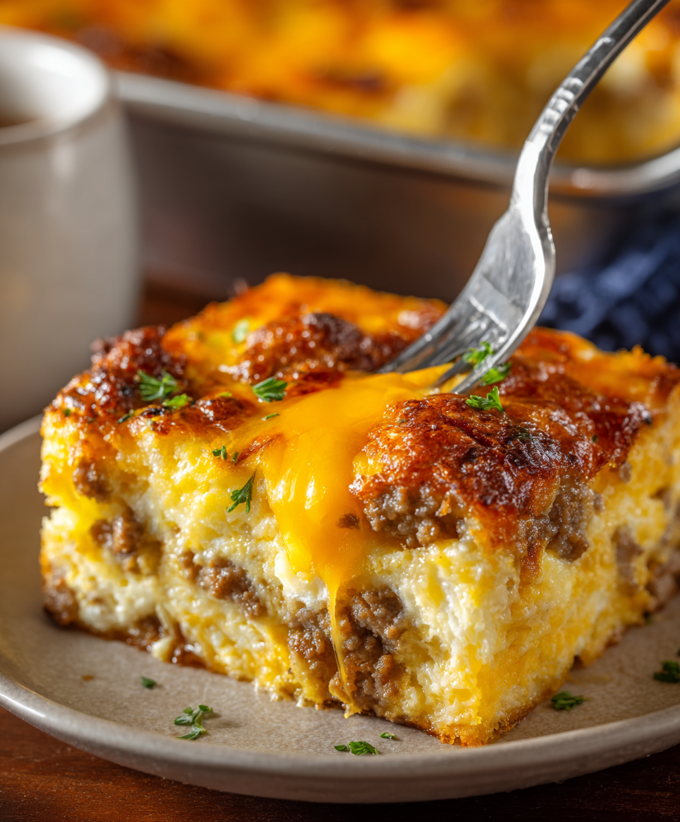 Sausage Egg Hashbrown Bake