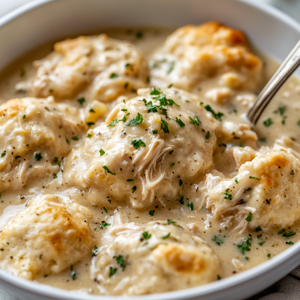 Slow Cooker Chicken Dumplings Recipe