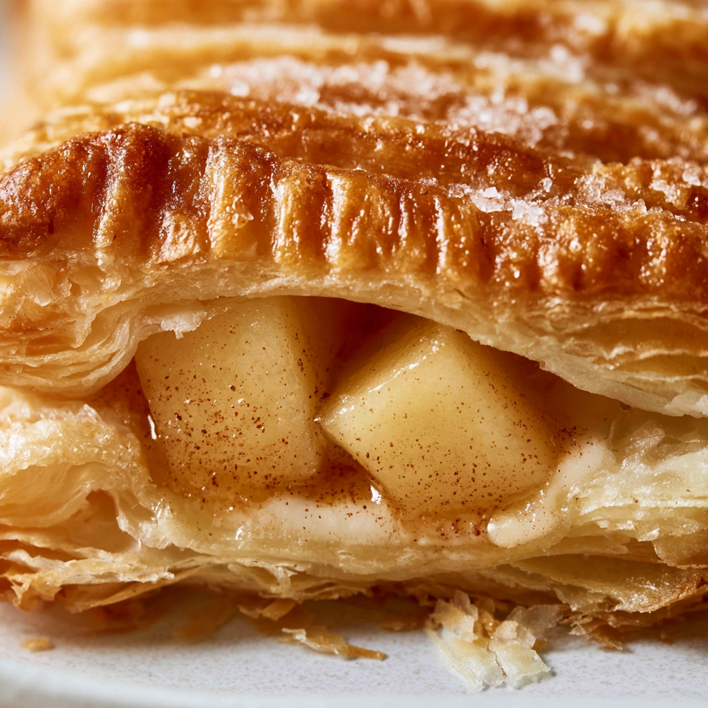 Apple Puff Pastry with Cream Cheese
