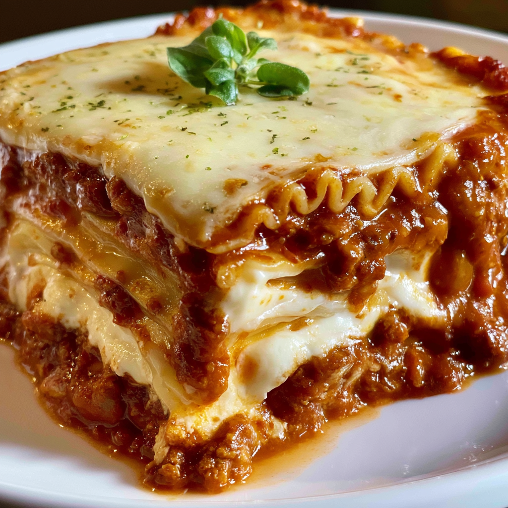 Classic Beef Lasagna with Ricotta
