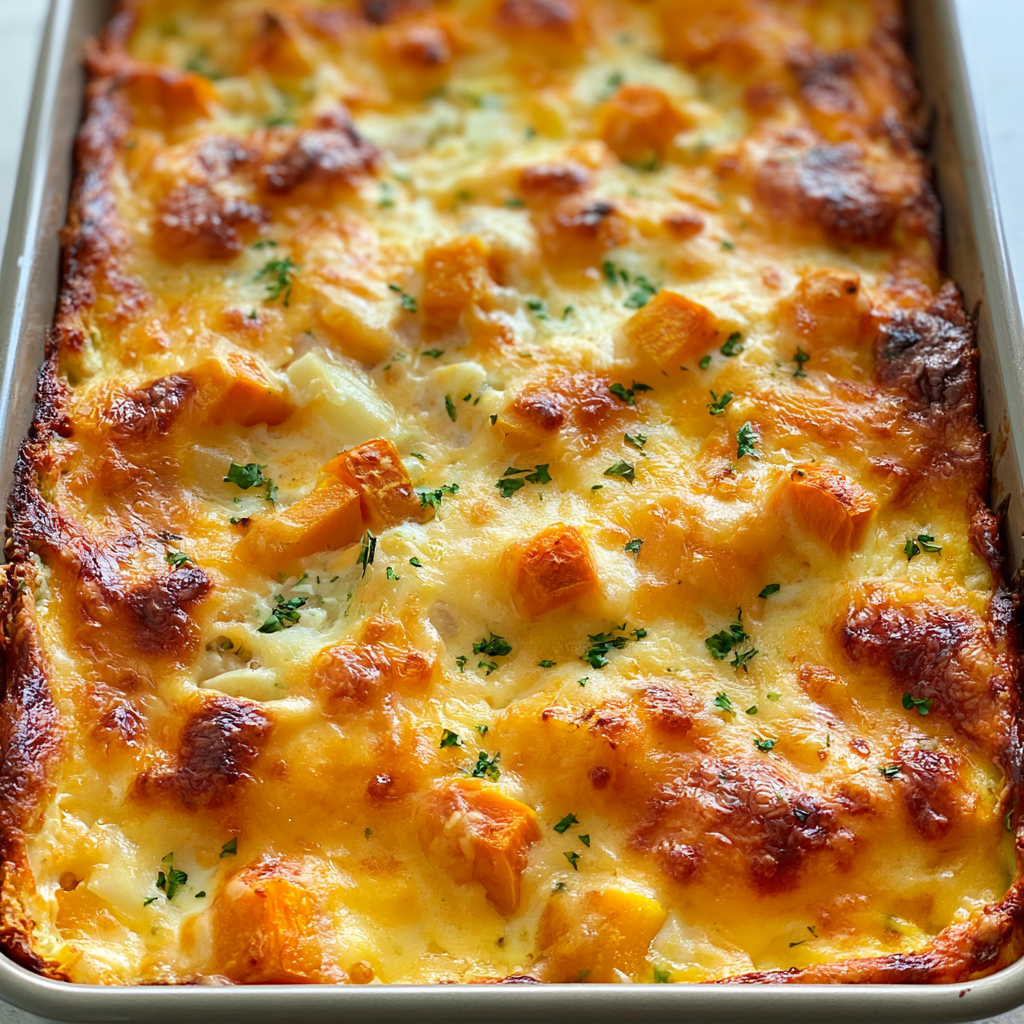 Butternut Squash Cauliflower Casserole