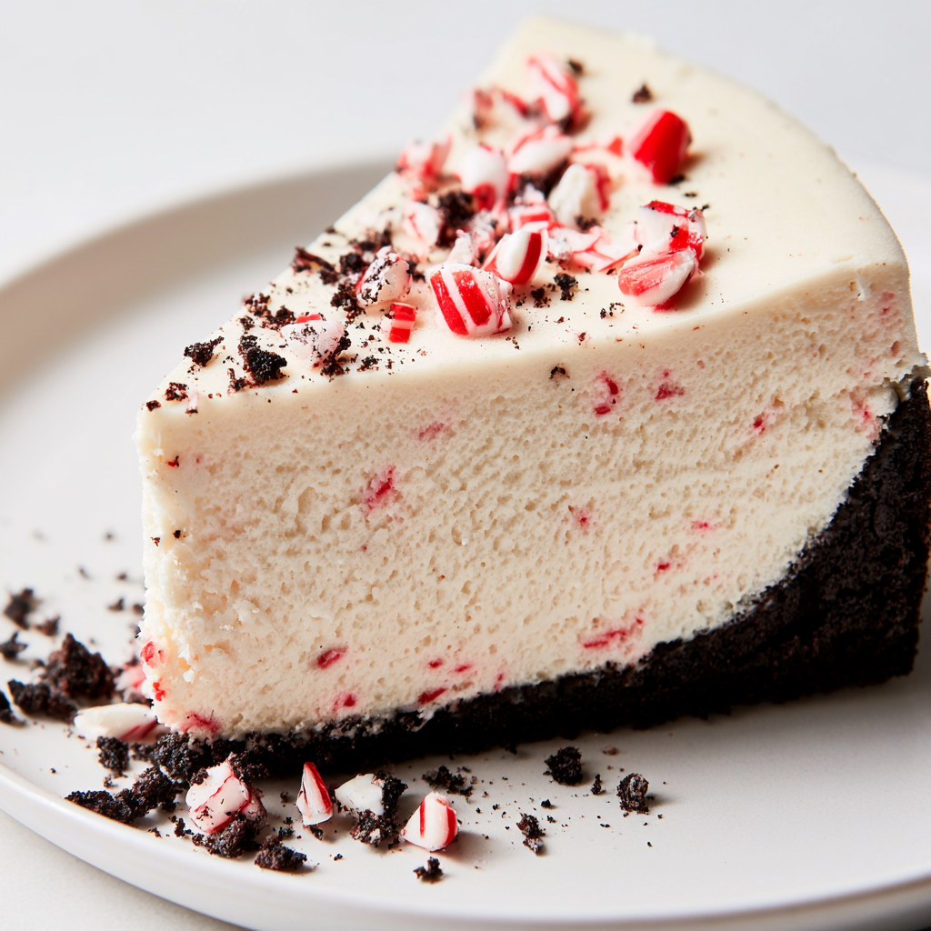Frozen Christmas Peppermint Cheesecake