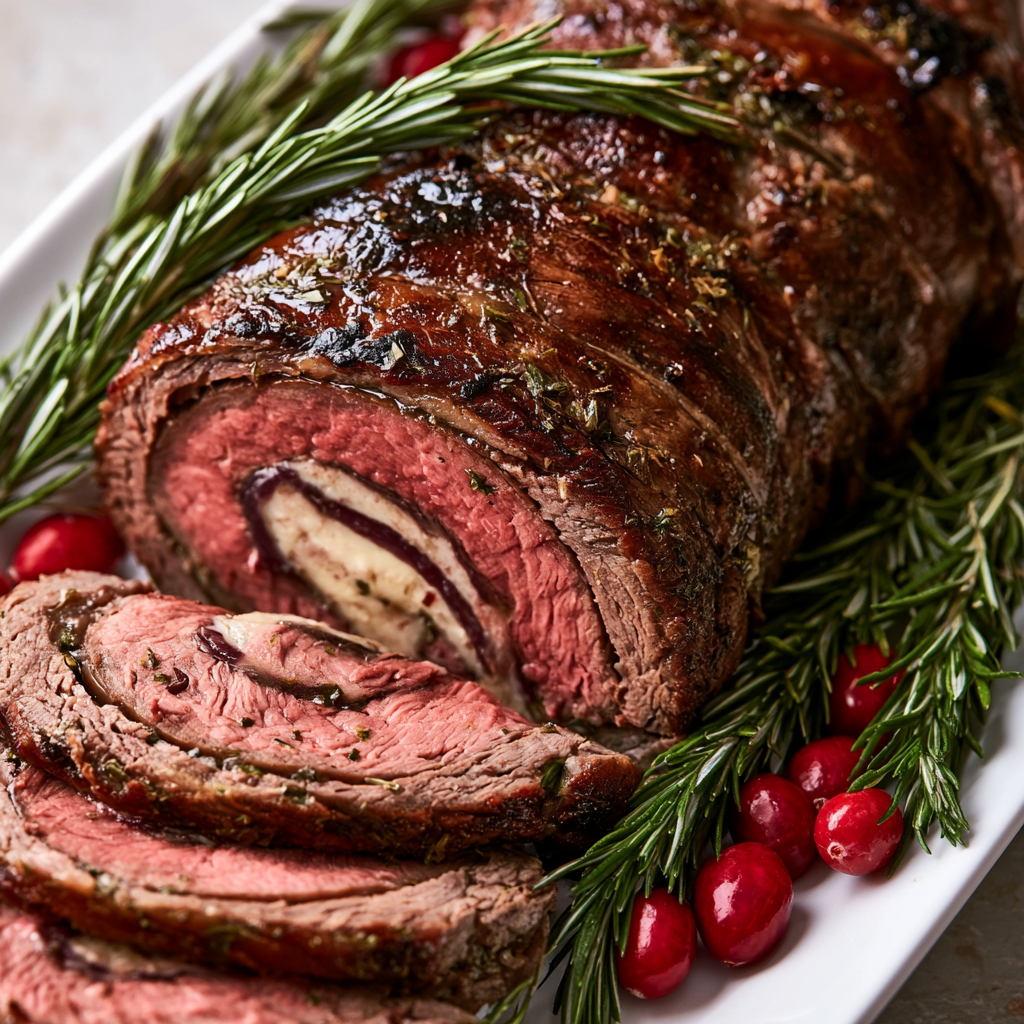 Christmas Stuffed Flank Steak