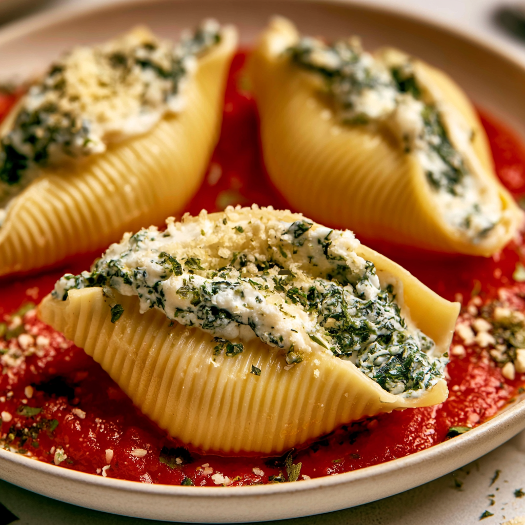 Christmas Stuffed Ricotta Shells