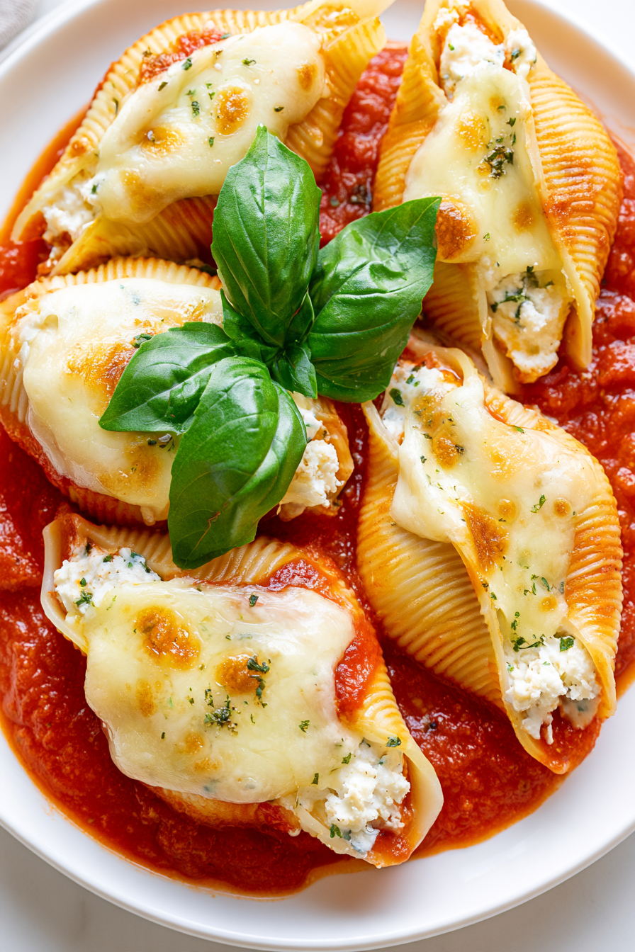 Cottage Cheese Stuffed Shells