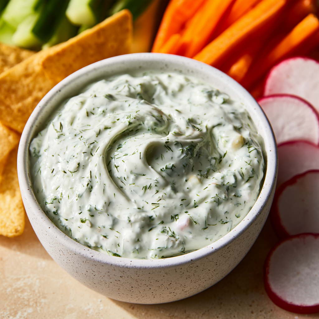 Cottage Cheese Veggie Dip