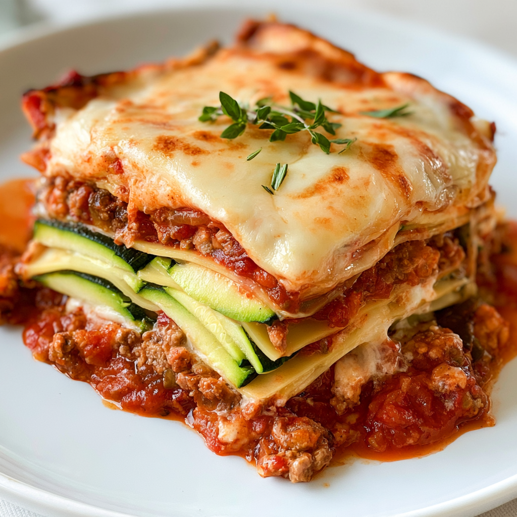 Cottage Cheese Zucchini Lasagna
