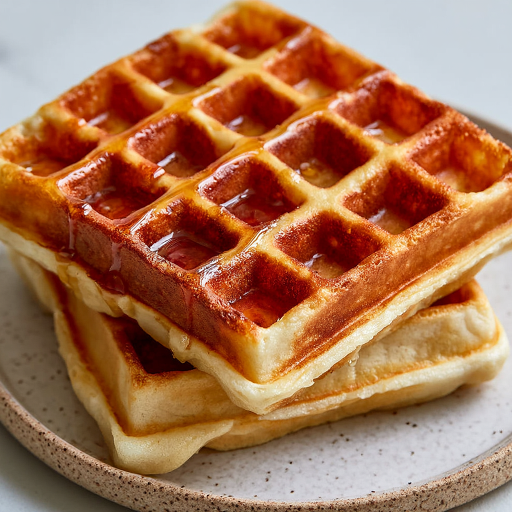 French Toast Waffles with Brioche
