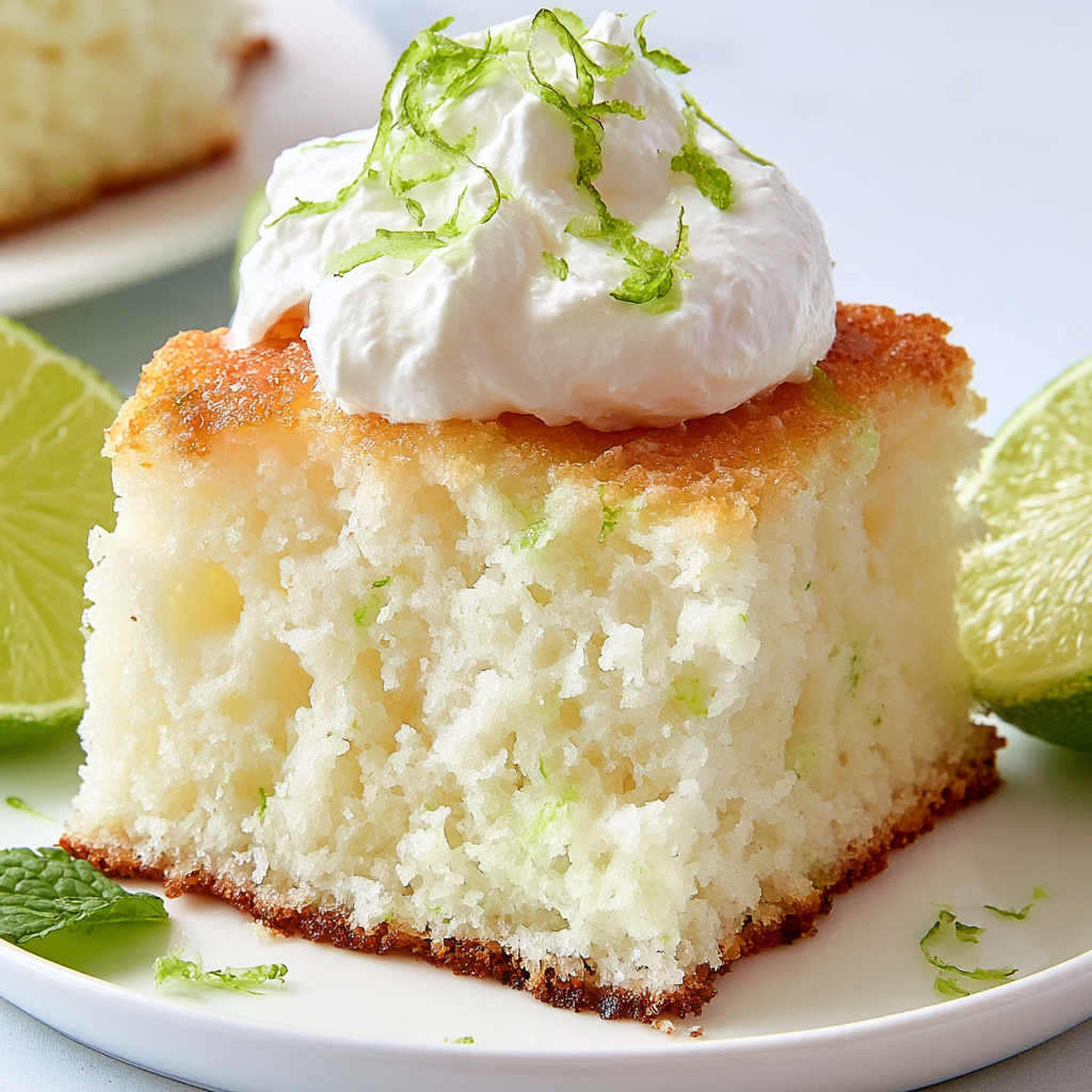 Key Lime Angel Food Cake