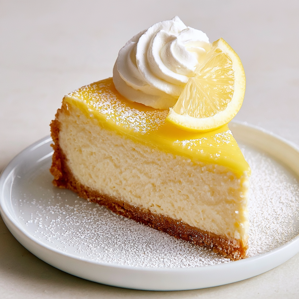 Lemon Cheesecake with Shortbread Crust