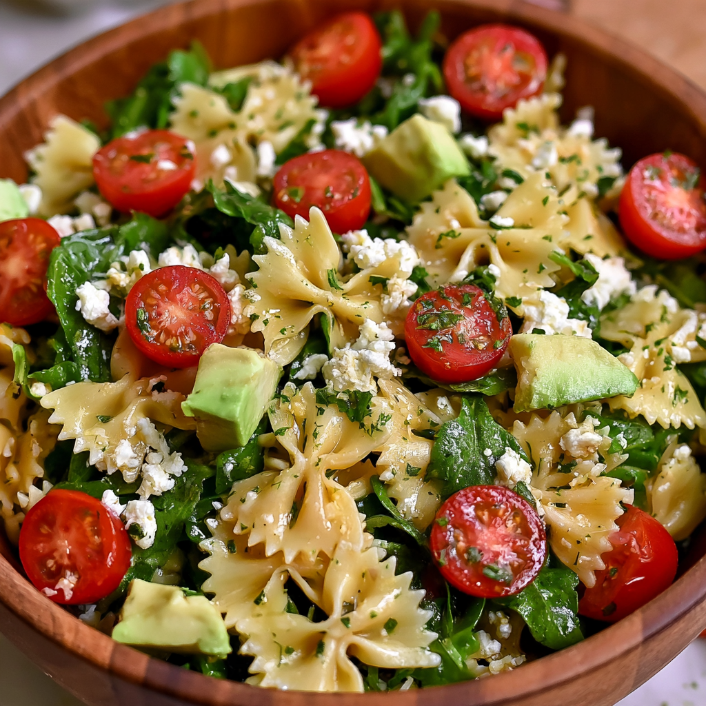 Arugula Feta Pasta Salad