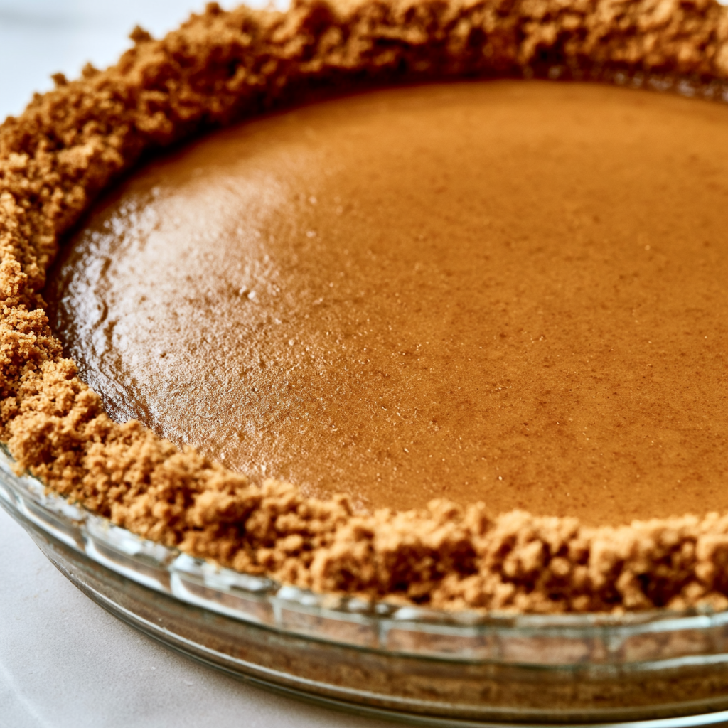 Pumpkin Pie with Biscoff Crust