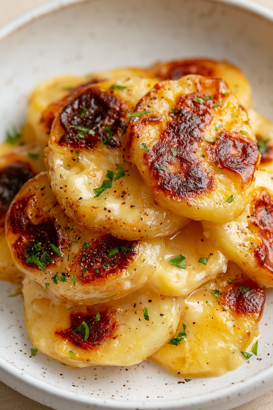 Cheesy Scalloped Red Potatoes